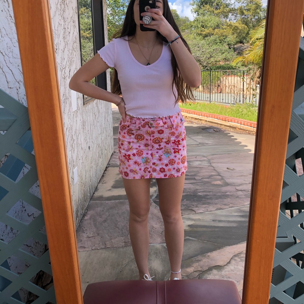 Dolce and Gabbana pink mini skirt